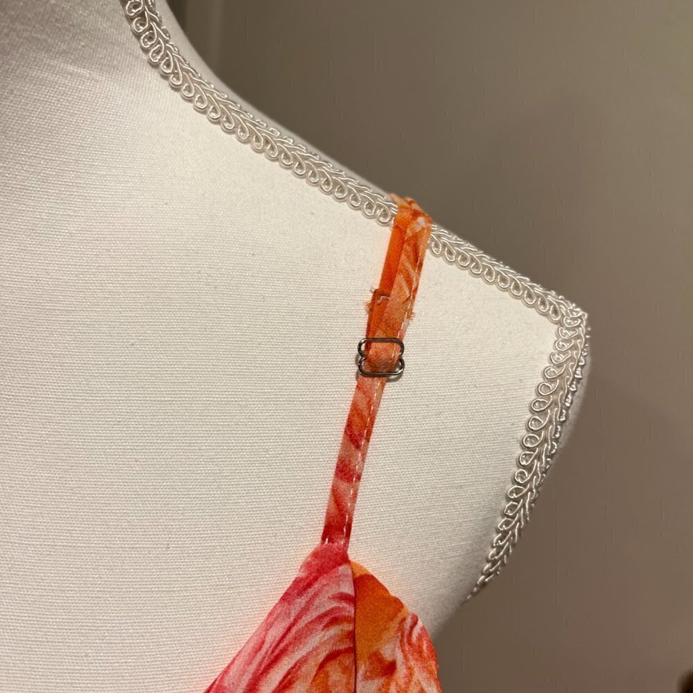 NWT Dalia Mac Phee Cold shoulder floral pleated skirt maxi dress, Size Small - Picture 4 of 14